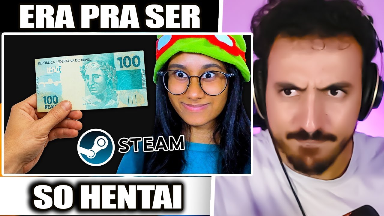 DEI R$ 100 REAIS PRA MINHA NAMORADA COMPRAR JOGOS PRA MIM! | Leozin React