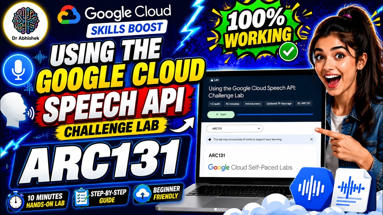 Использование Google Cloud Speech API: Лабораторная работа повышенной сложности #ARC131 #qwiklabs...