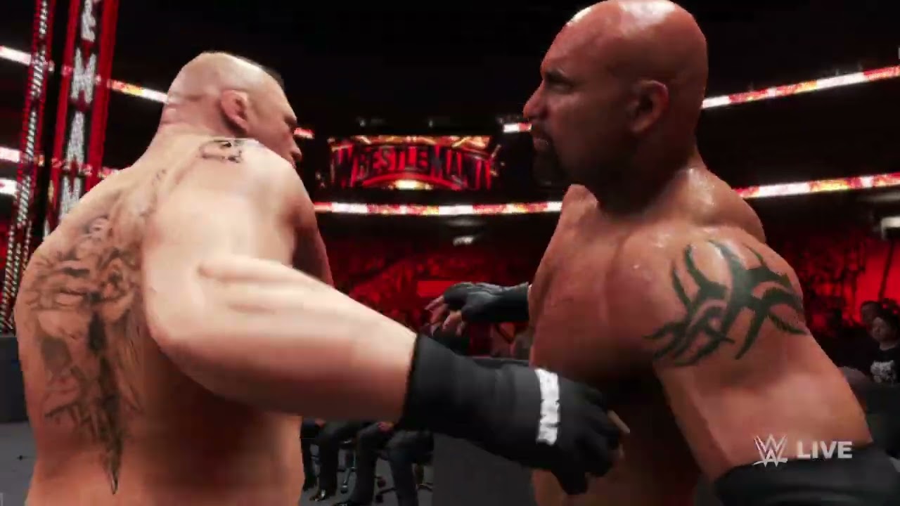 Brock Lesnar🔥 The Beast Vs Goldberg🔥 Wwe Championship match #wwe #wwe2k20game #brocklesnar #goldberg