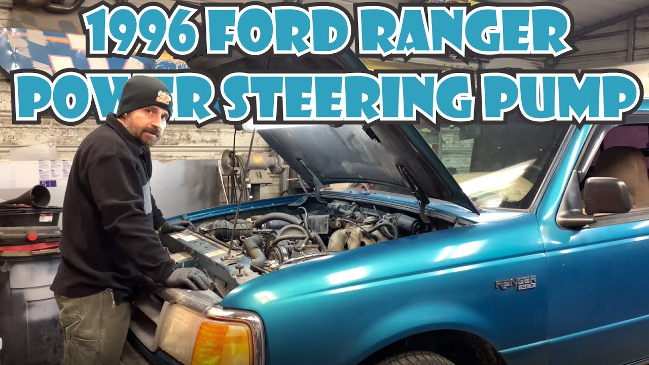 1996 Ford Ranger 2.3 Power Steering Pump Replace DIY leaking