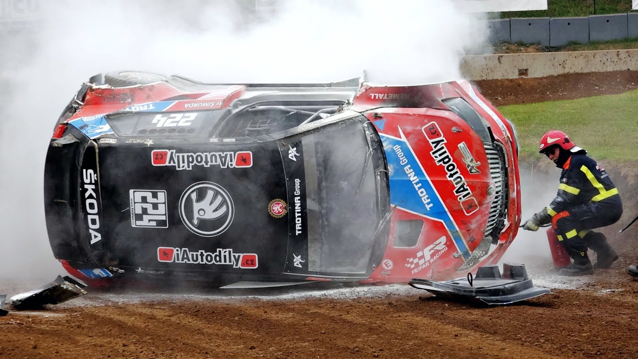 BIG CRASHES & ACTION! | FIA European Autocross Maggiora 2021 - Day 1 [Video Brum Brum]