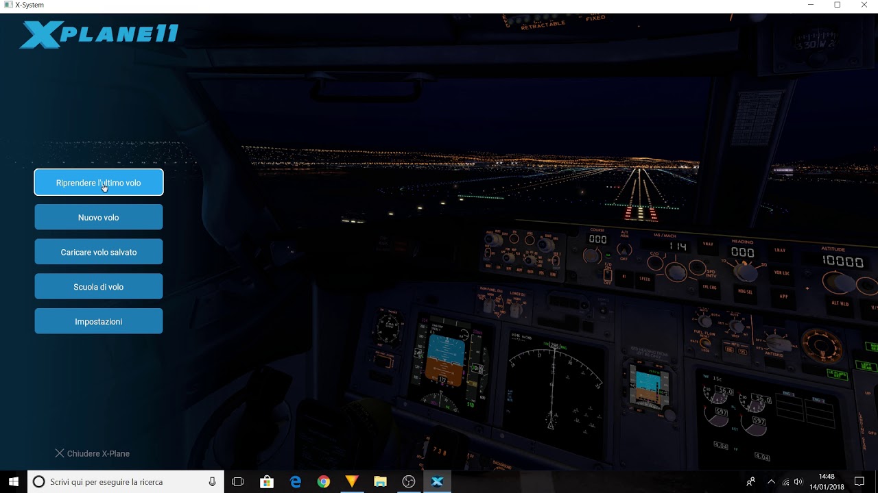 Impostazioni generali X-plane 11