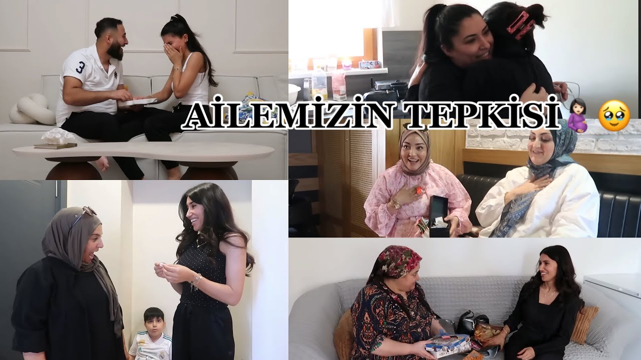 HAMİLE OLDUĞUMU NASIL SÖYLEDİM🤰🏻EŞİMİN, AİLEMİN VE ARKDAŞLARIMIN TEPKİSİ🤰🏻