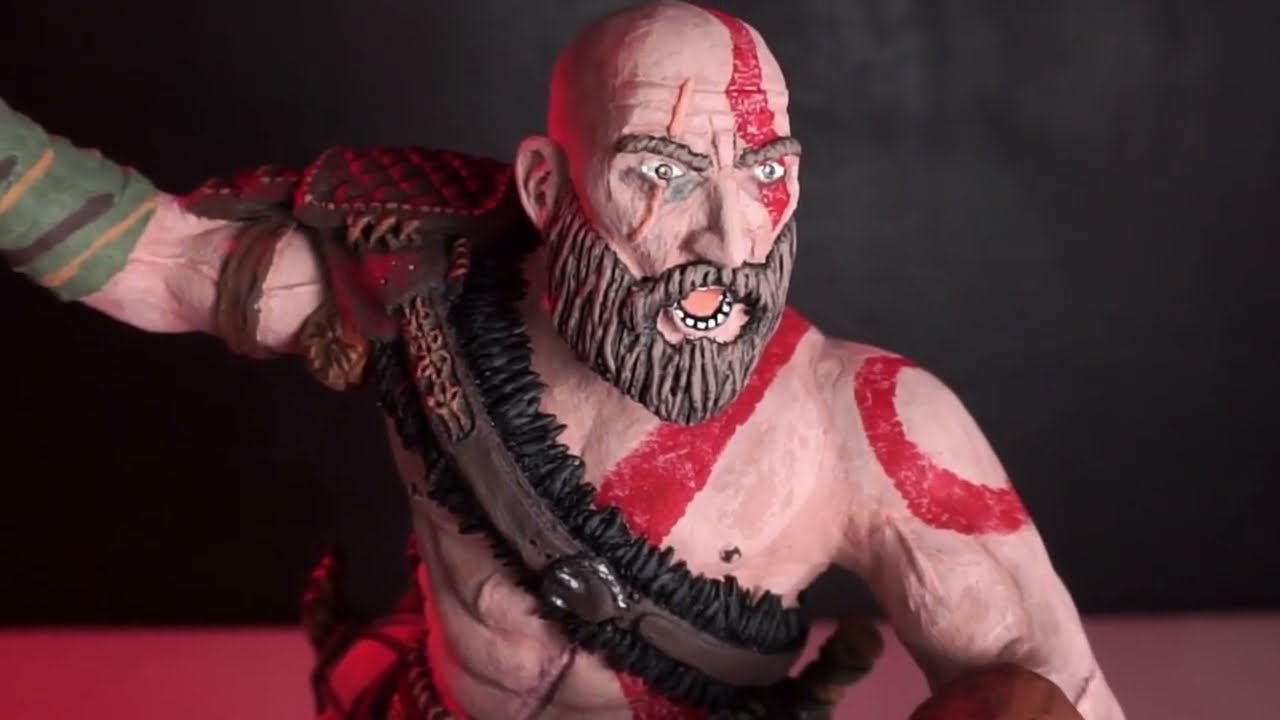 Kratos  Clay Sculpture / God of War: Ragnarok
