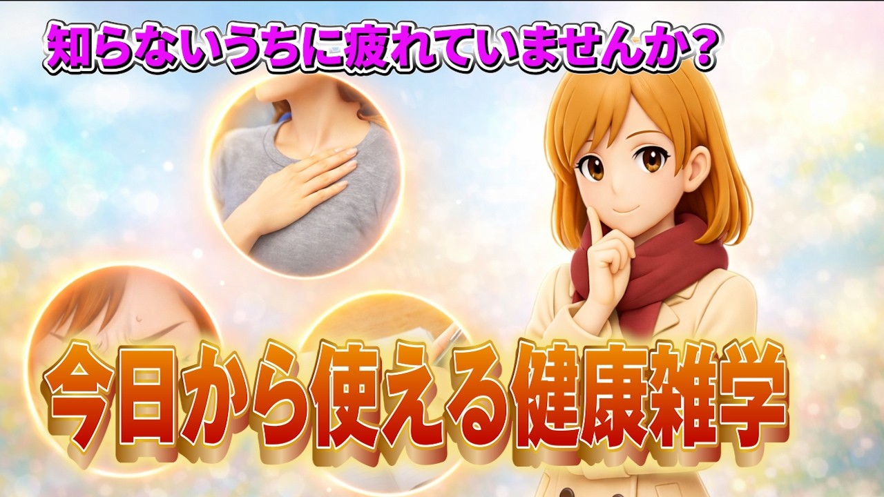 【健康雑学】不安が軽くなる今日からできる3つのセルフケア習慣