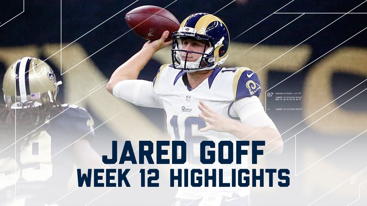 Jared Goff's Breakout Performance with 3 TDs! | Rams vs. Saints | NFL Week 12 Player Highlights