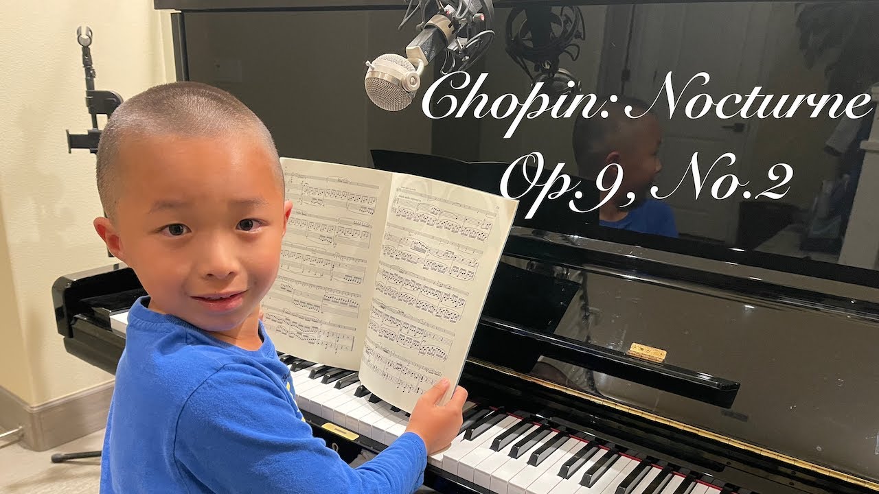 7-year-old Max playing Chopin-Nocturne Op.9,  No.2
