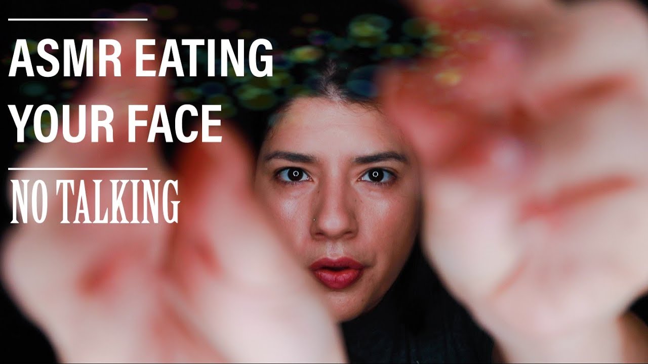 ASMR EATING YOUR FACE (NO TALKING) - YOU'RE A BAG OF CHIPS