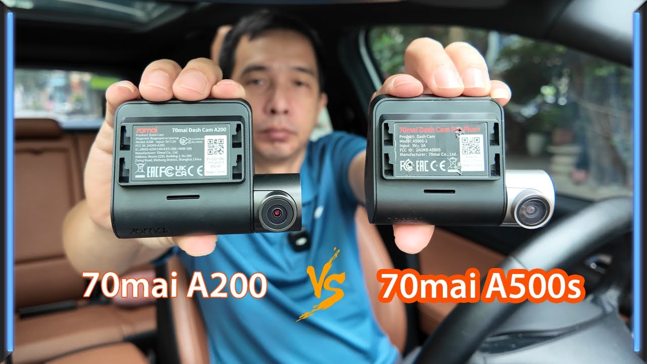 So sánh Camera hành trình 70mai A200 và A500s