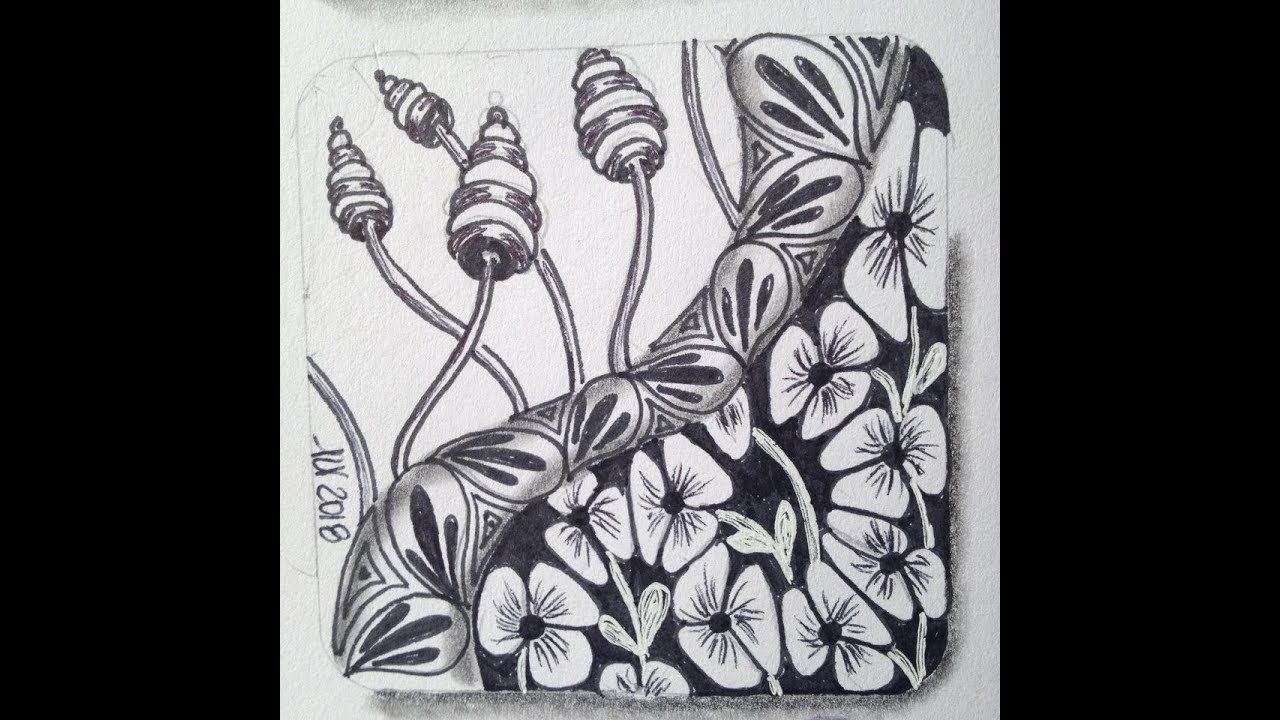 Easy Zentangle - Meditative  Art - A-Dalfa