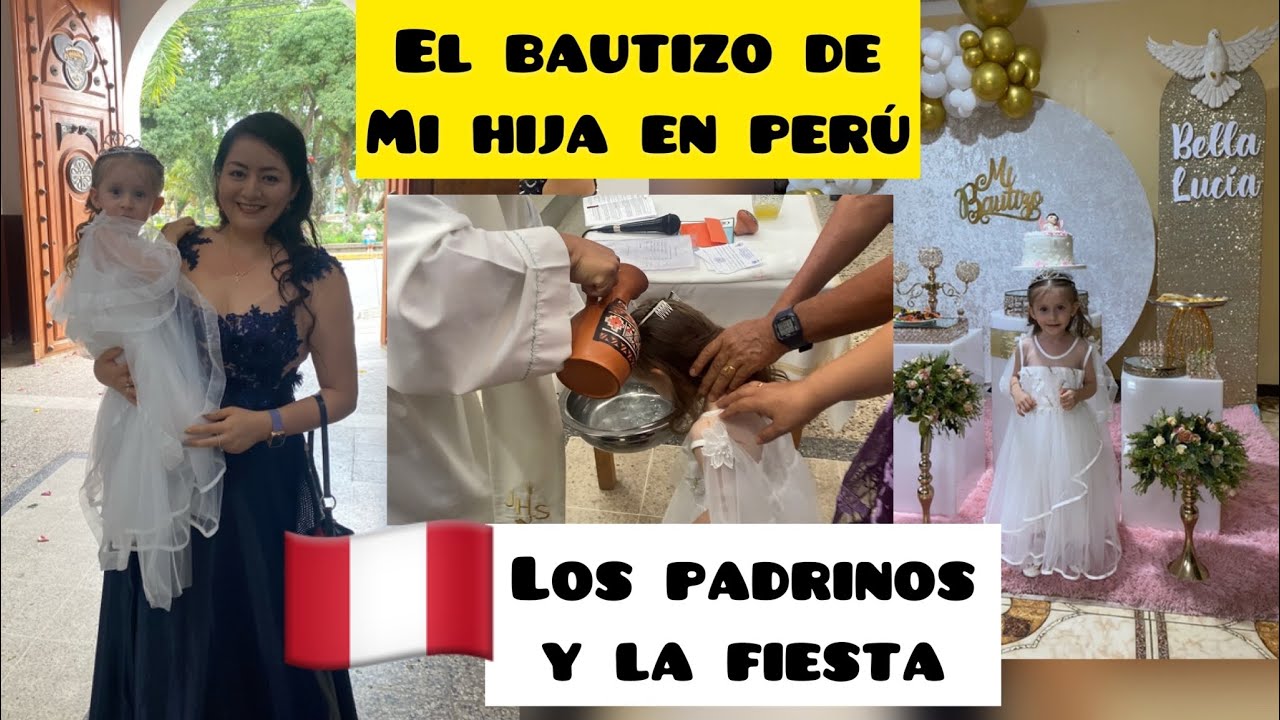 EL BAUTIZO DE MI HIJA EN PERÚ 🇵🇪 SUS PADRINOS Y LA FIESTA