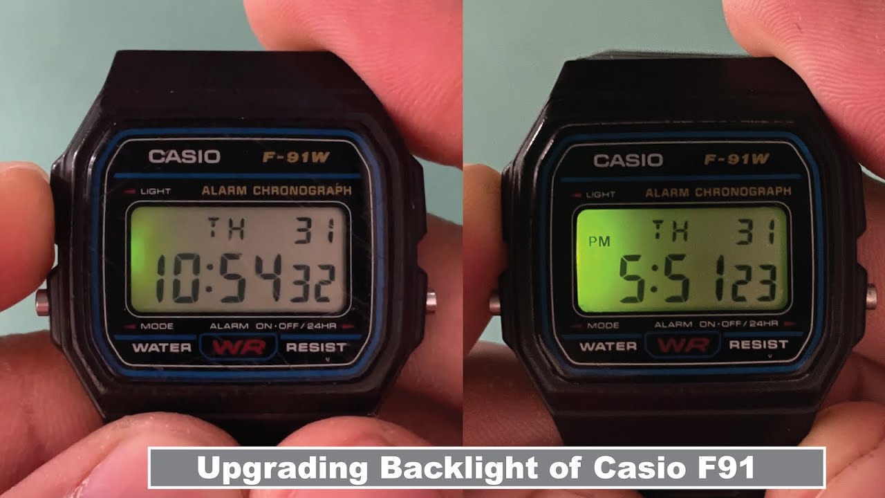 Upgrading Backlight Of Casio F91