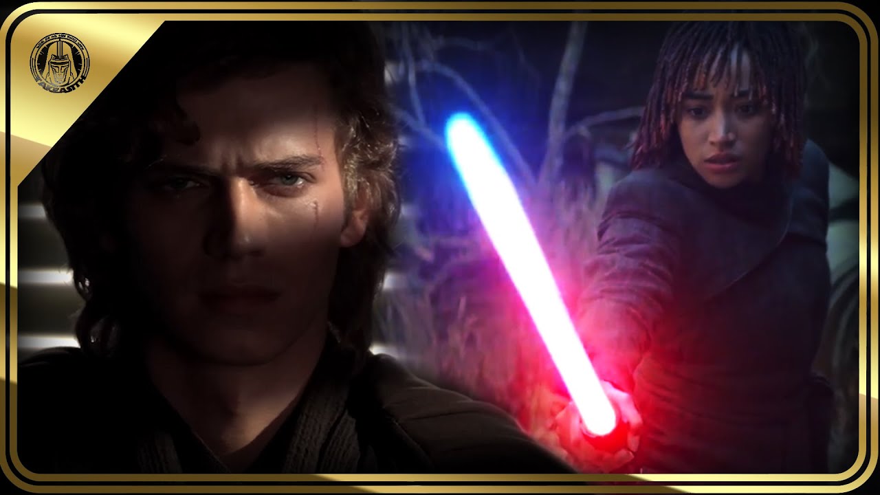 Pourquoi Anakin Skywalker ne voit pas son sabre devenir rouge comme dans The Acolyte ?#starwars