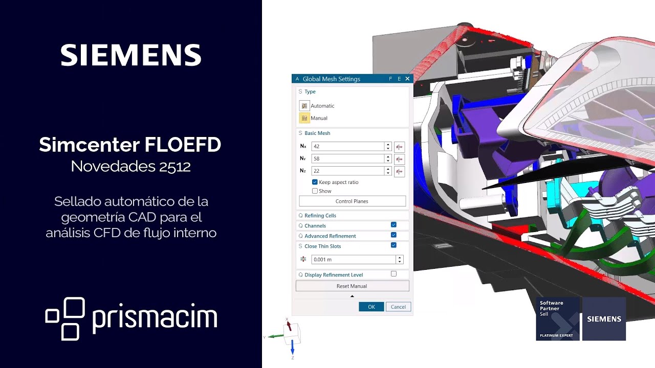 Novedades FLOEFD 2512 - Sellado automático de la geometría CAD para el análisis CFD de flujo interno