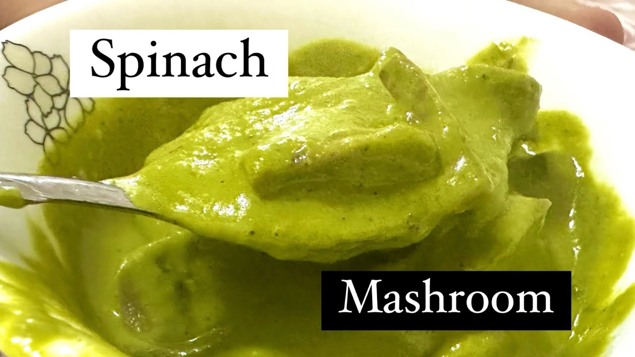 Spinach Mashroom||Curry||Kadai||REVIEWAHOLIC||EasyRecipe