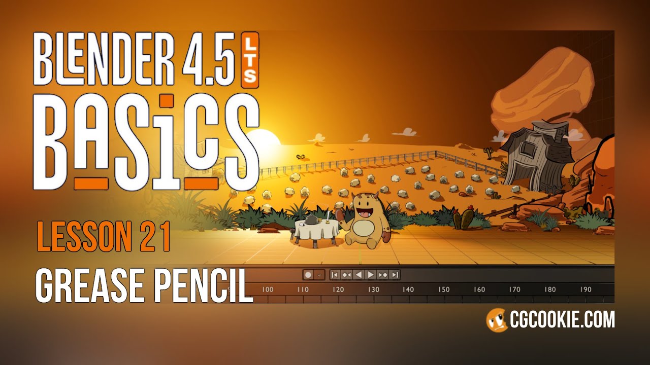 Introduction to Blender's Grease Pencil - BLENDER 4.5 BASICS (part 21)
