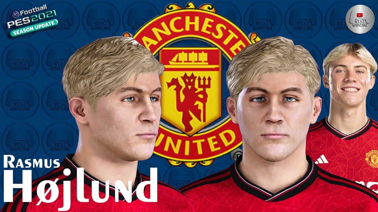 Recreate Rasmus Hojlund Face PES 2021 PES 2020 Manchester United | NISZ Gaming | PES Face