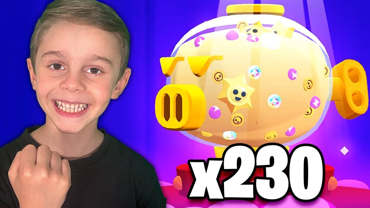 KARDEŞİME 230 TANE MEGA KUMBARA HEDİYESİ AÇTIRDIM | Brawl Stars