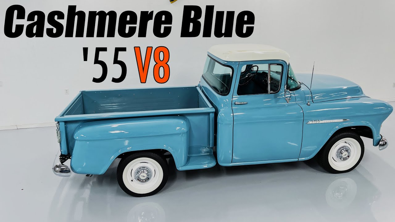 1955 Chevy Truck Cashmere Blue V8