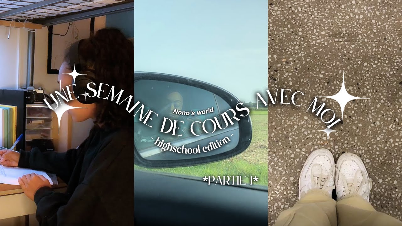 Une semaine de cours avec moi (highschool edition) *partie 1* 📚🚍⏰