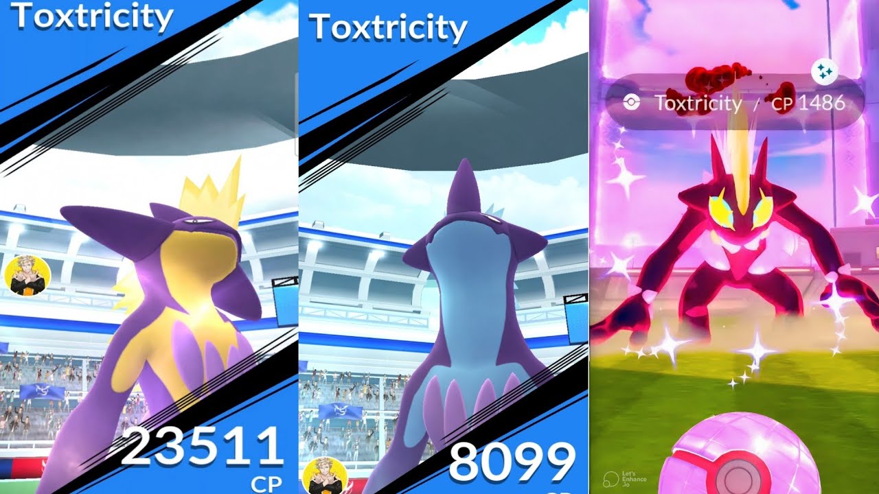 Toxtricity Amped or Low Key Form Raid in #pokemongo