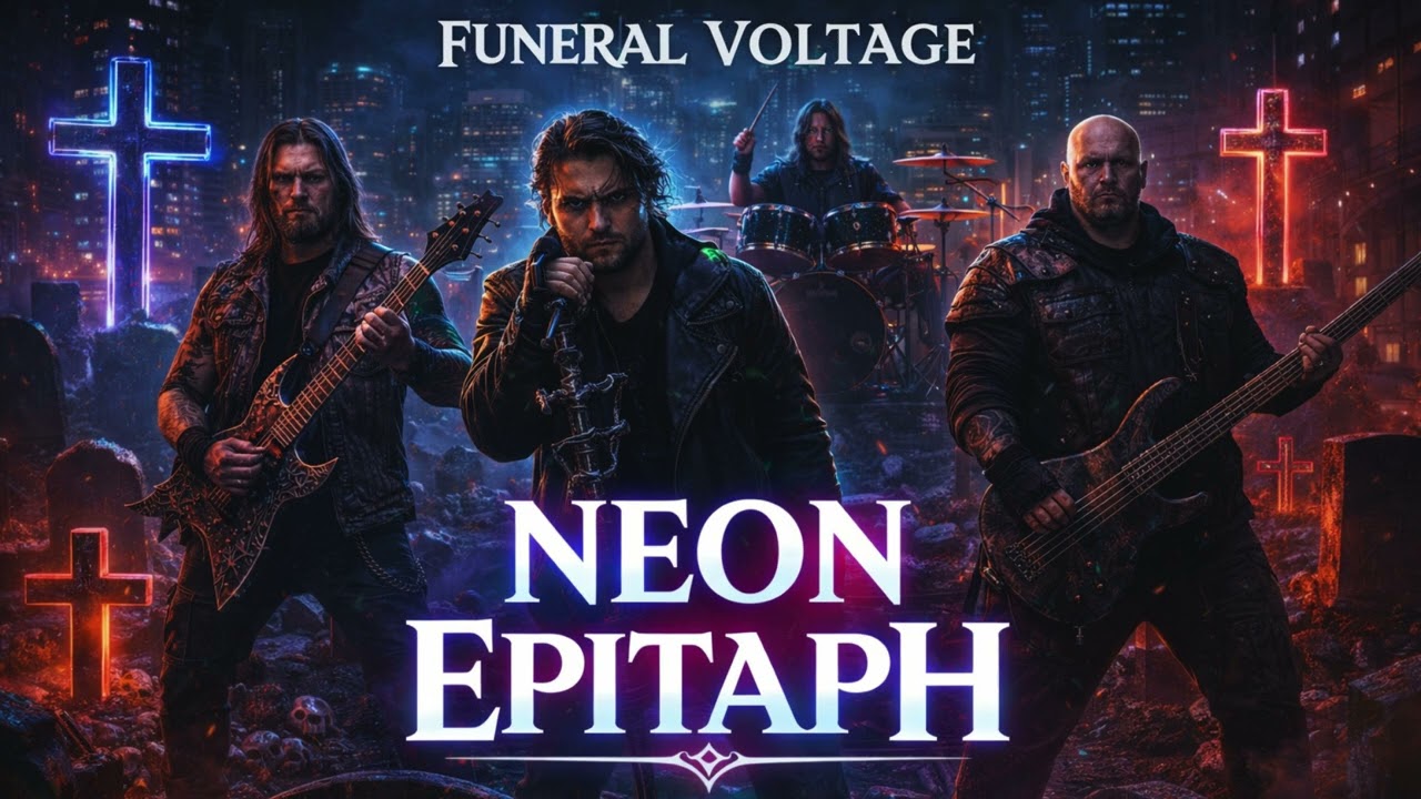 Neon Epitaph | Funeral Voltage (Industrial Heavy / Neon Graveyard Metal)