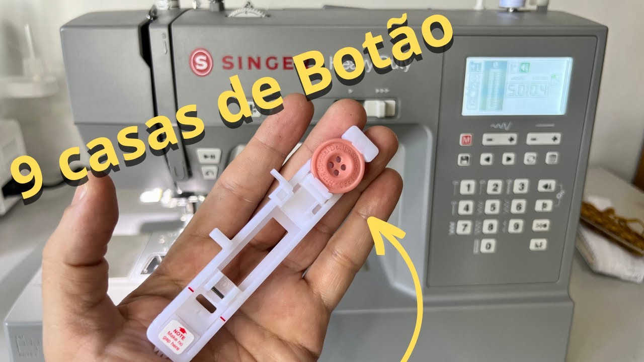 Como Fazer Casa de Botão na SINGER Heavy Duty 6805c