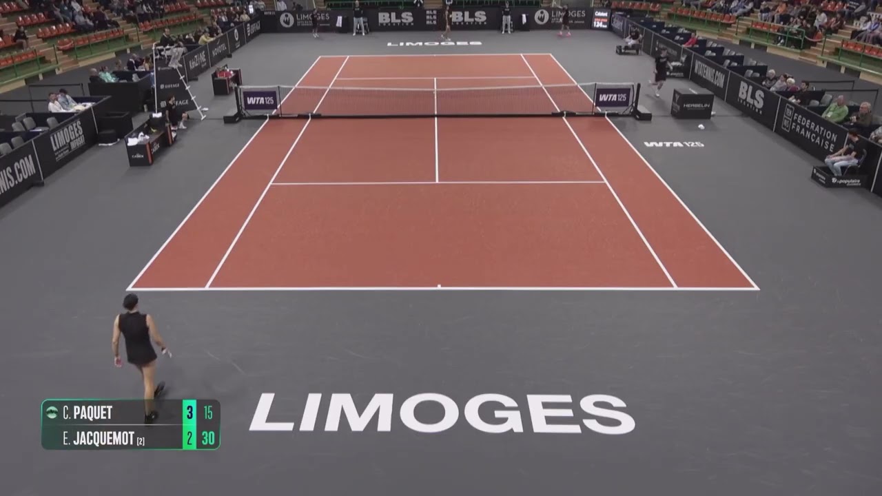 Chloe Paquet [WC] (FRA) vs Elsa Jacquemot [2] (FRA) // 6-7 4-6 // W125 Limoges // 1st Round