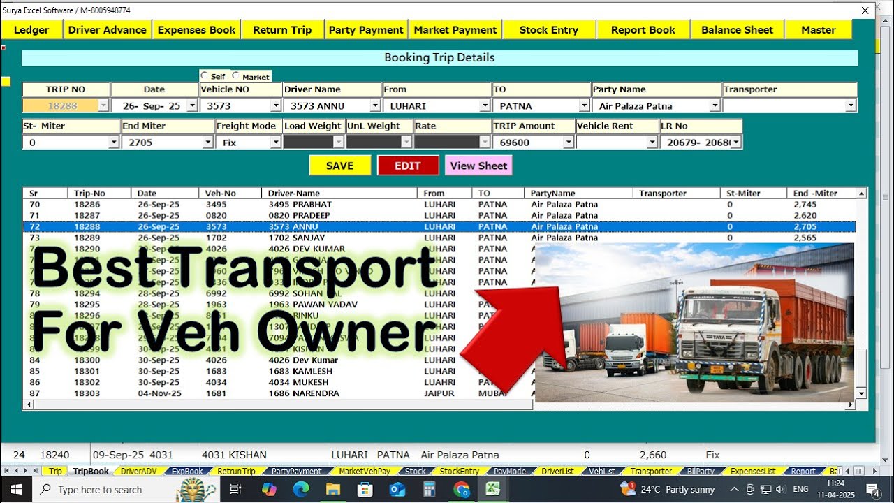Best Transport Software For Vehicle Owner | Transport Software | Transport Accounting Software |