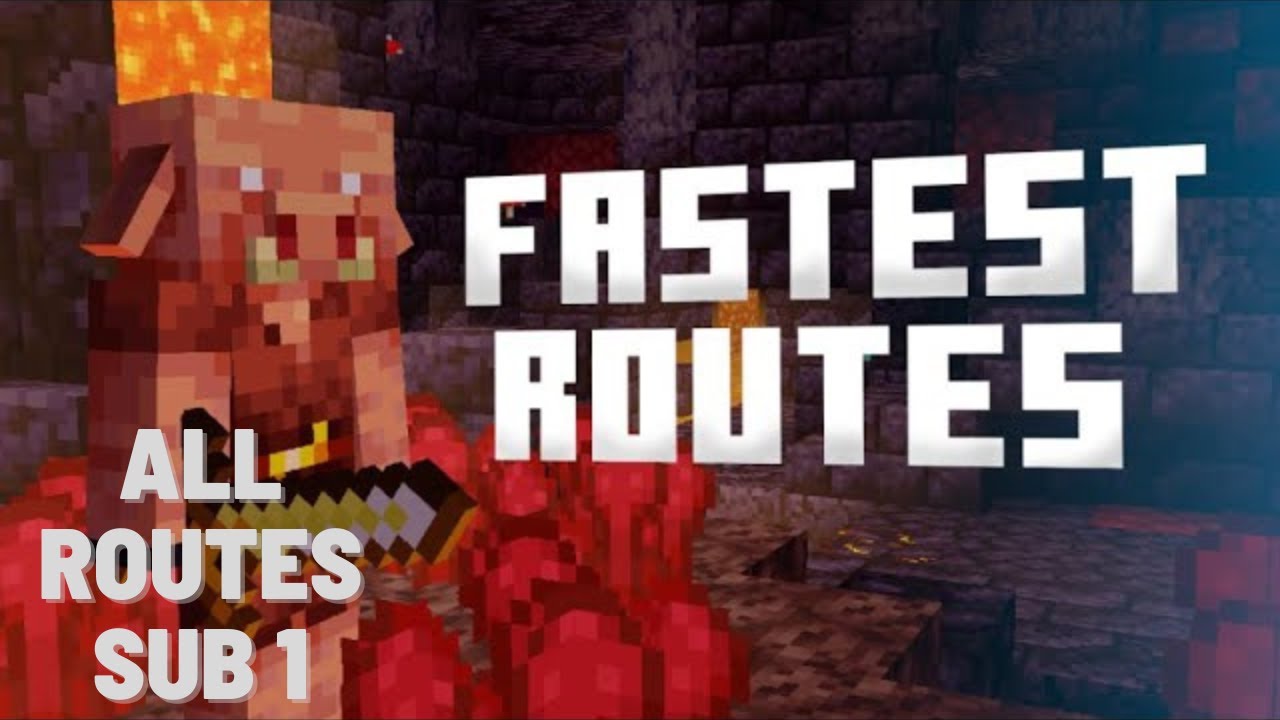 Minecraft World Record Bastion Routes