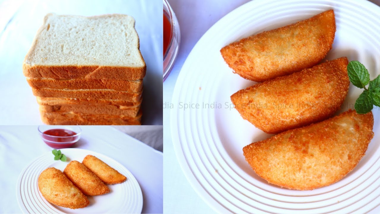 Bread Half Moons Recipe || Chicken Half Moons || Easy Snacks || Snacks Recipe