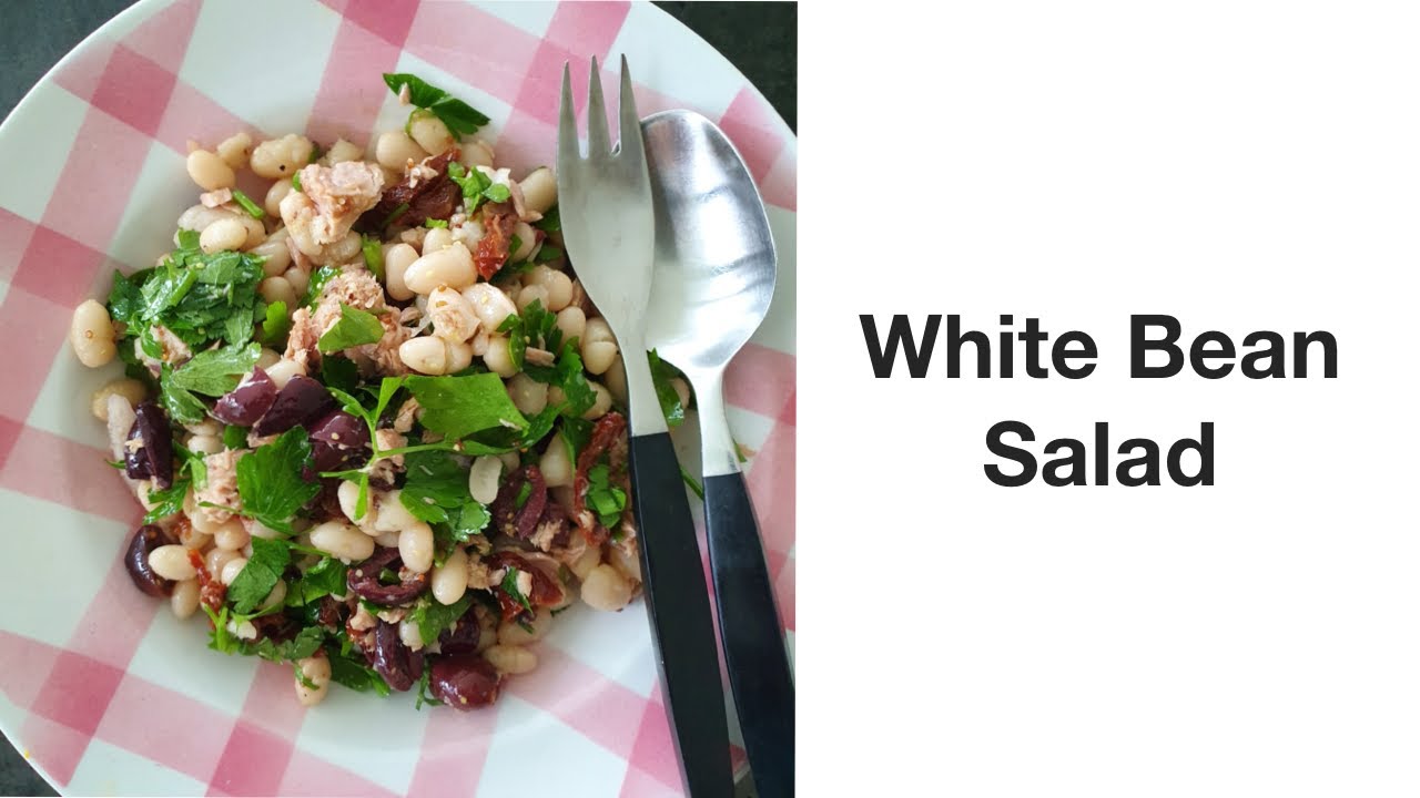 For superhealth: White bean salad (Witte bonen salade) Superfood salads. 흰콩 셀러드