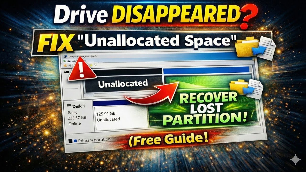 Drive Disappeared? FIX 