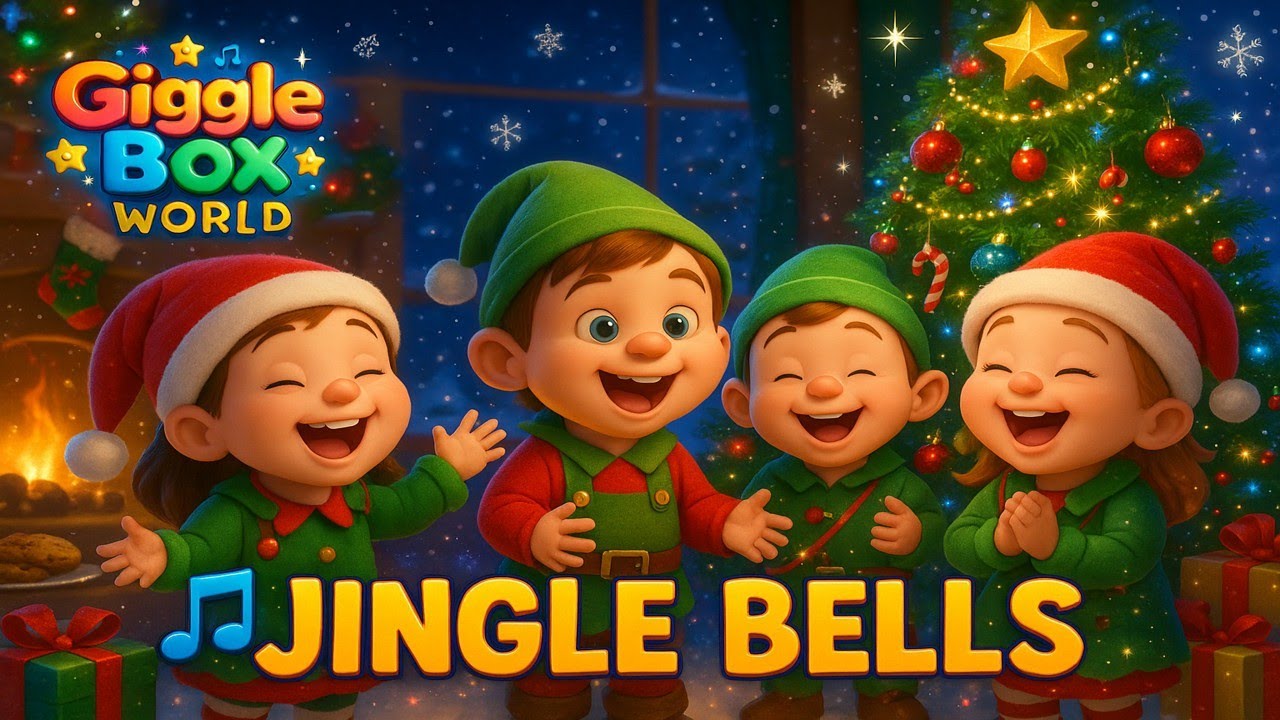 Jingle Bells 🎅 | Christmas Song for Kids | Giggle Box World | Santa’s Sleigh Ride & Christmas Cheer