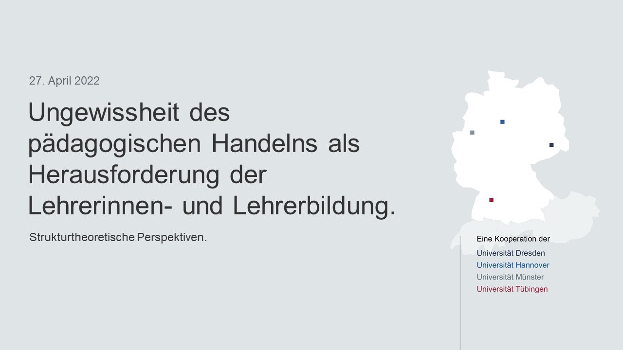 Ungewissheit des pädagogischen Handelns als Herausforderung der Lehrerinnern- und Lehrerbildung