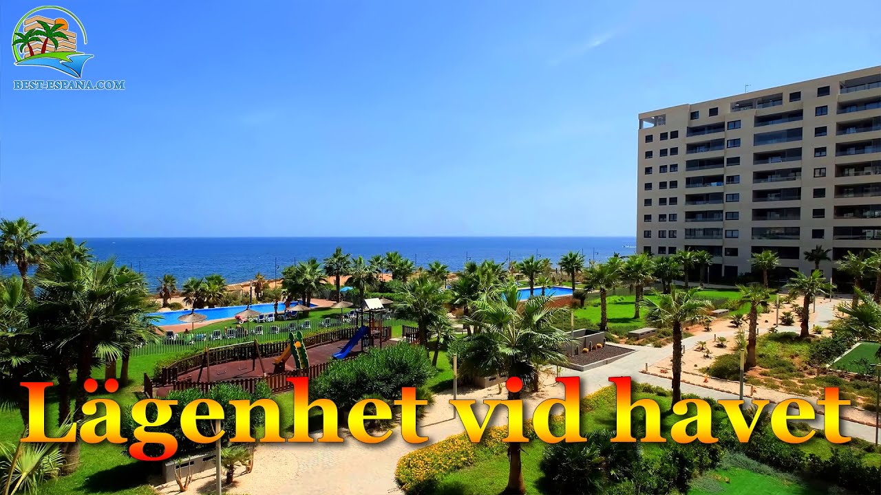 🌊🌴 Lägenhet i Spanien vid havet på första raden, fastighet i Spanien vid havet 4K ᵁᴴᴰ video 🇪🇸