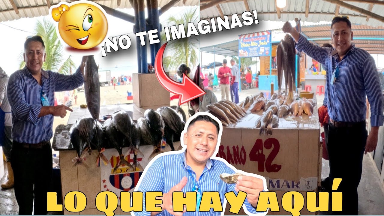 Es el MERCADO de MARÍSCOS más completo que CONOCÍ ¡Del Mar a su Paladar! MANABÍ-ECUADOR🇪🇨