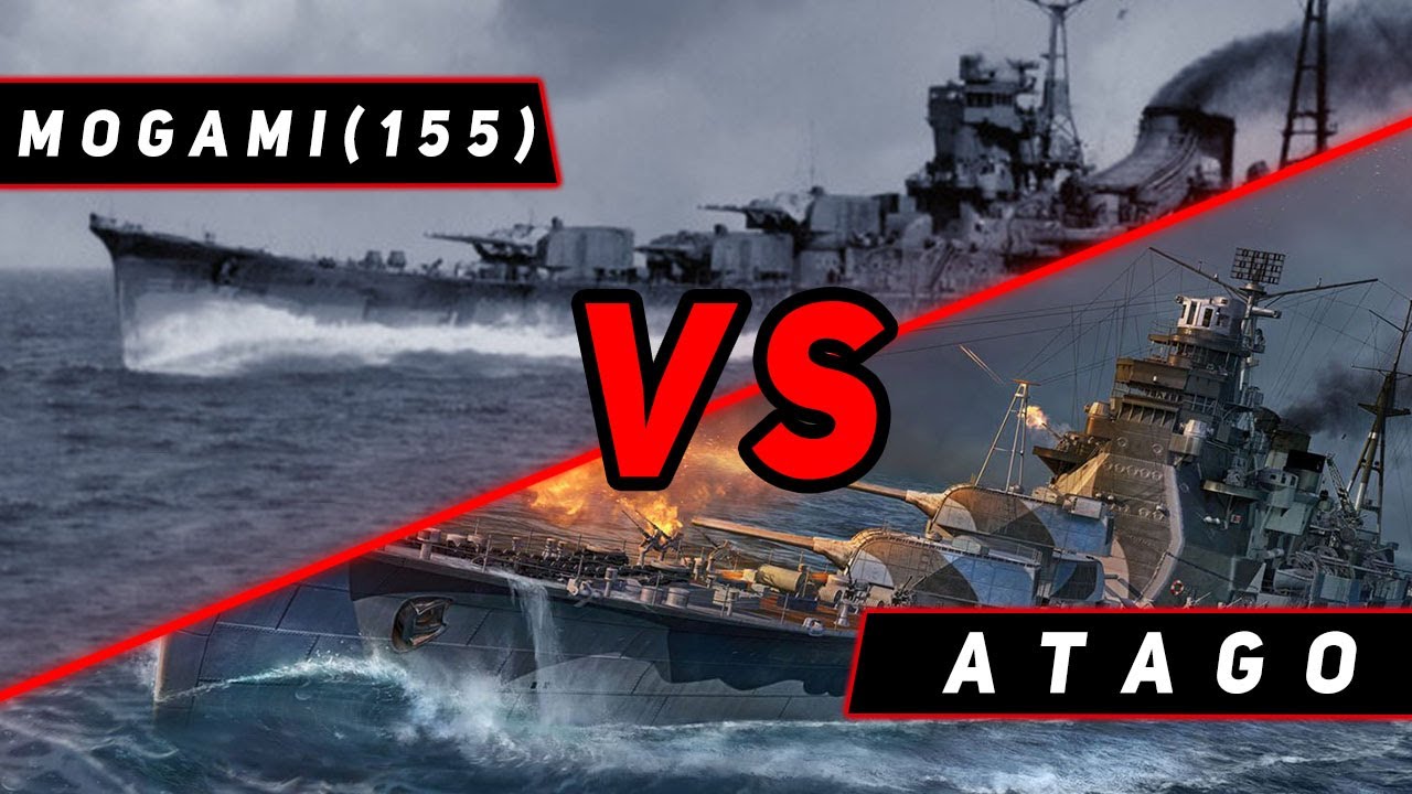 КРЕЙСЕР ATAGO VS MOGAMI (155)! ЧТО ОКАЖЕТСЯ СИЛЬНЕЕ?! МИР КОРАБЛЕЙ/WORLD OF WARSHIPS