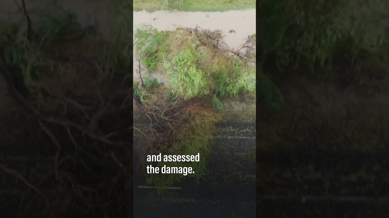 Drone footage shows aftermath of Cyclone Biparjoy in Gujarat