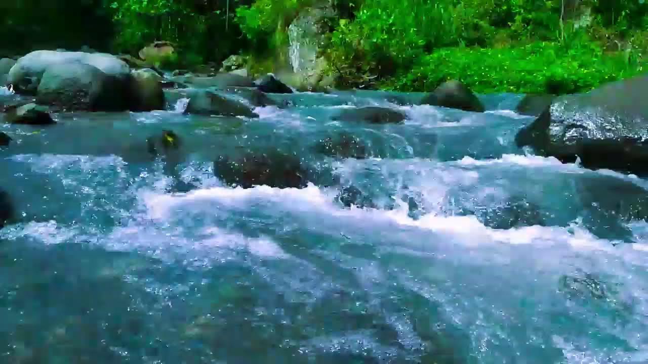 Nature Sounds White Noise - Mountain River Flowing Sounds for Deep Sleep and Relax