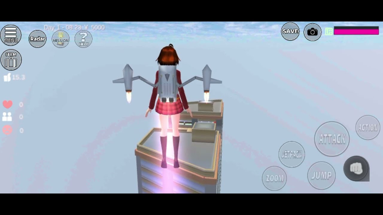 Sakura driving the car flying jatt
