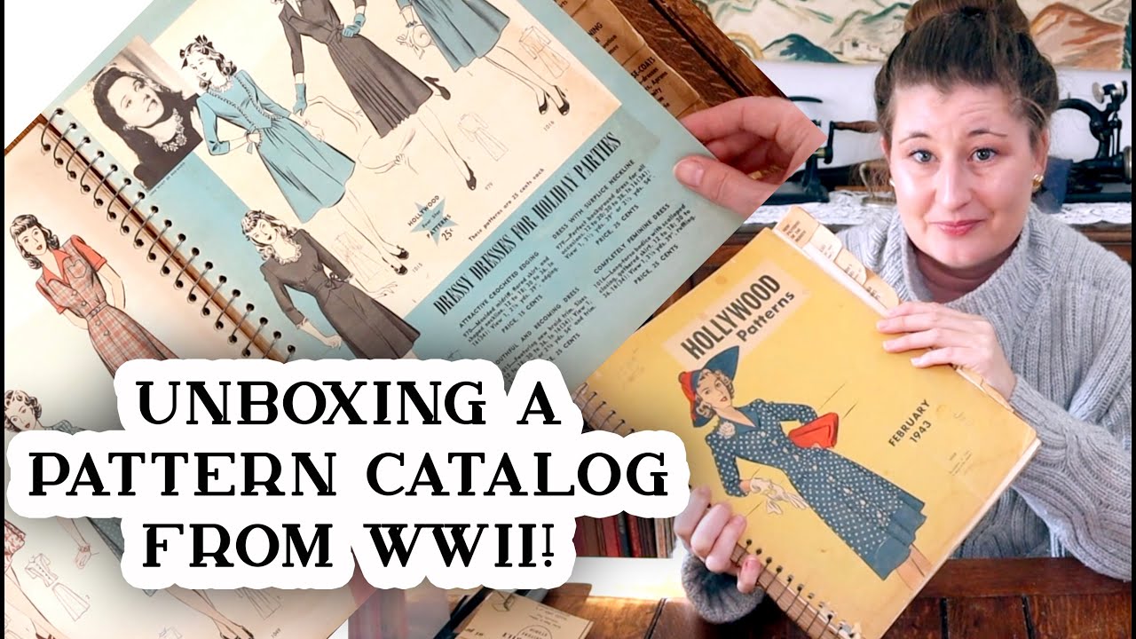 Unboxing a Pattern Catalog from WWII!  1940s Hollywood Patterns