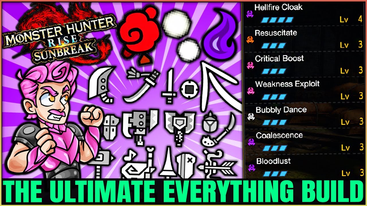 This New Best Build is RIDICULOUS - ALL Weapons - Frenzy Hellfire - Monster Hunter Rise Sunbreak!