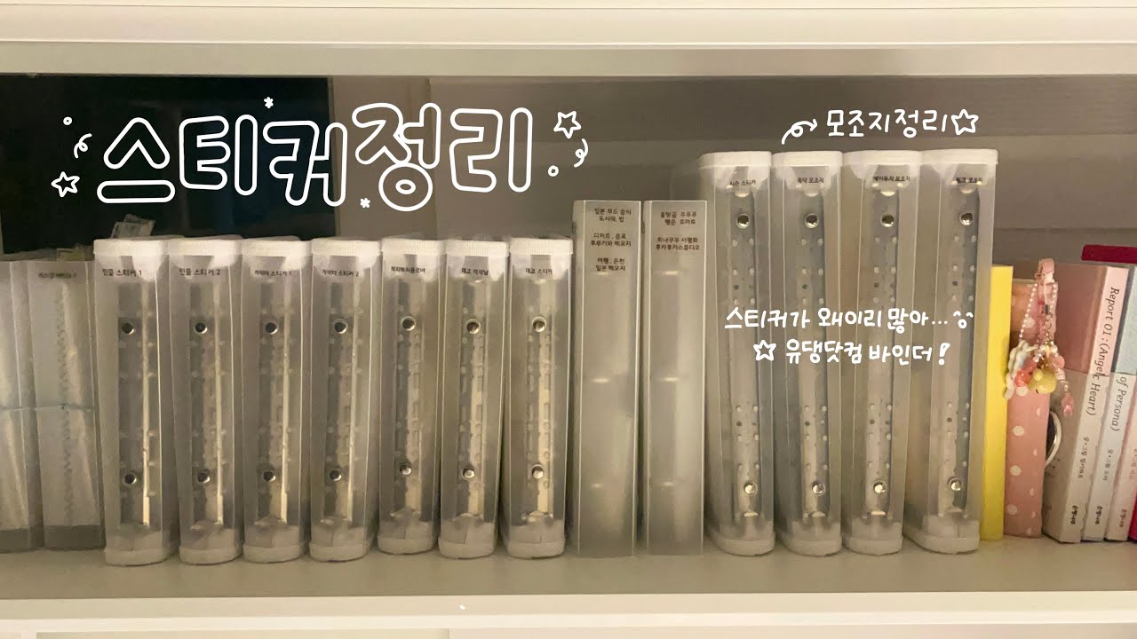 스티커 • 모조지 정리하기⋰˚☆ | 유댕닷컴 바인더 | A5미디움 바인더 | Y01바인더