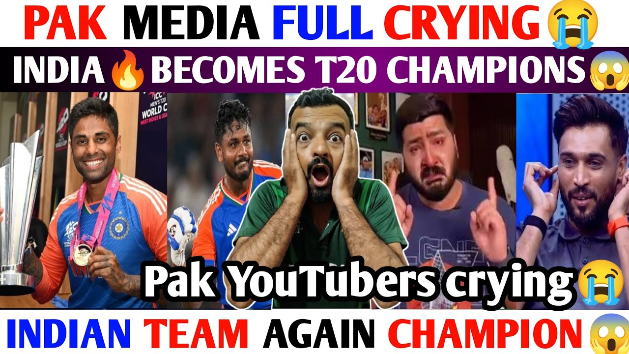 PAK MEDIA😭 INDIA🔥T20 CHAMPIONS😳| CHAMPIONS AISY HOTE HAIN🔥