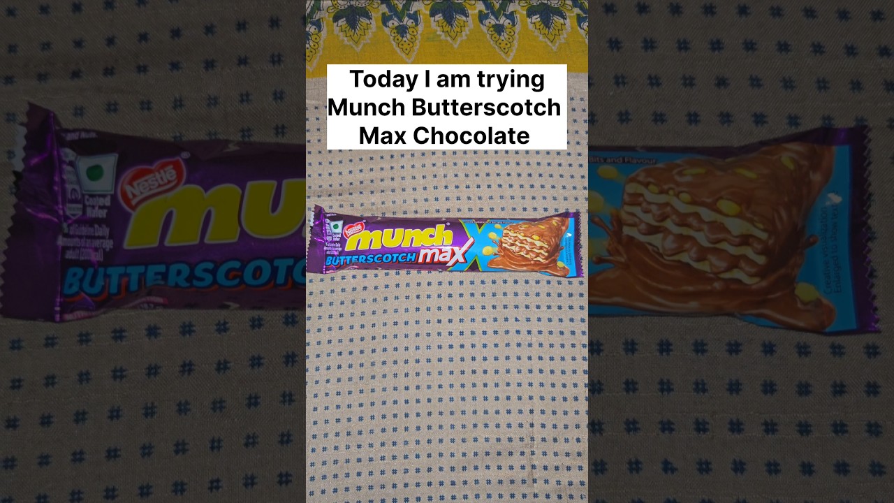 Munch Butterscotch Max Chocolate #shortsvideo #foodshorts