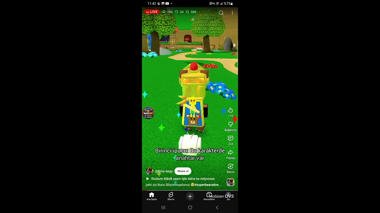 Merhaba,Bugün Süper Bear Adventure Canlı Yayını Yapıcağım Gelmeyi Unutmayın!!
