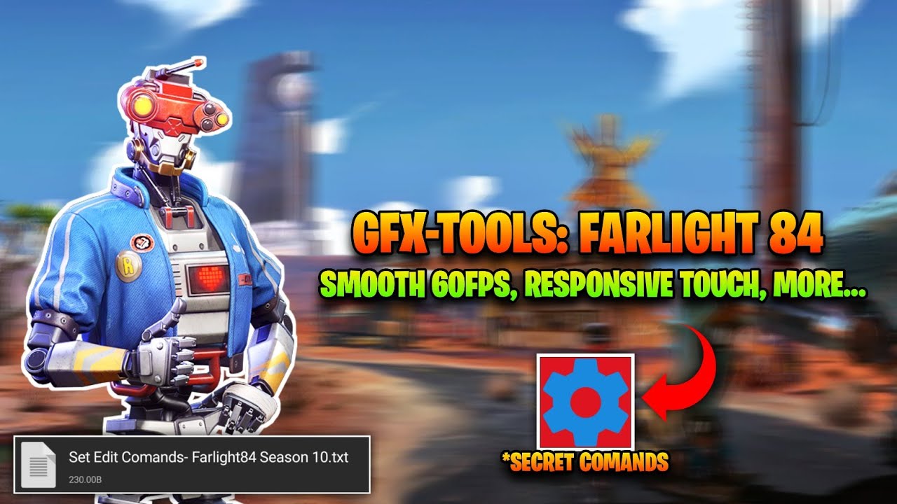 60FPS GFX-TOOLS IN FARLIGHT 84 ! | FIX FPS DROPS | SET EDIT FARLIGHT 84