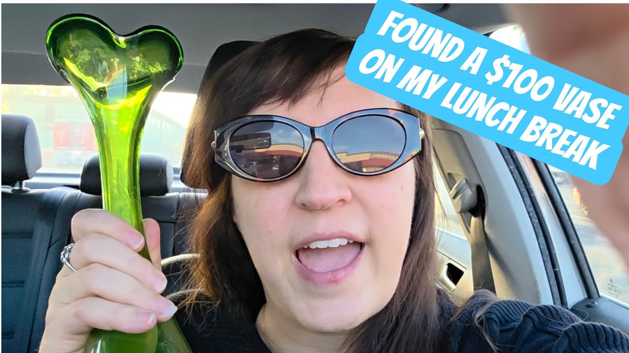 Lunchtime trip to Goodwill, found a $100.00 vase!!