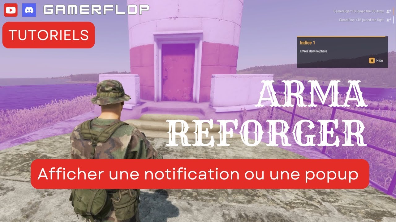 Comment afficher une notification (hint) ou une popup  | Arma Reforger Tools | TUTORIEL FR - 2024
